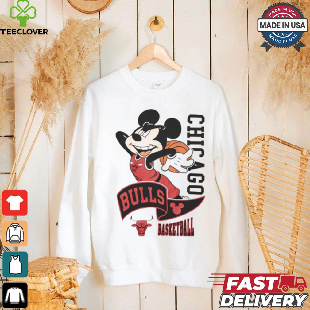 NBA Mickey Chicago Bulls T Shirt NBA Mickey Chicago Bulls T Shirt
