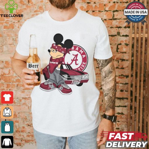 NBA Mickey Mouse Alabama Crimson Tide Super Cool T Shirt