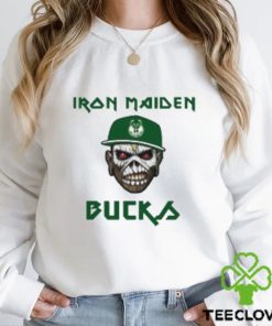 NBA Milwaukee Bucks Iron Maiden Rock Band T Shirt