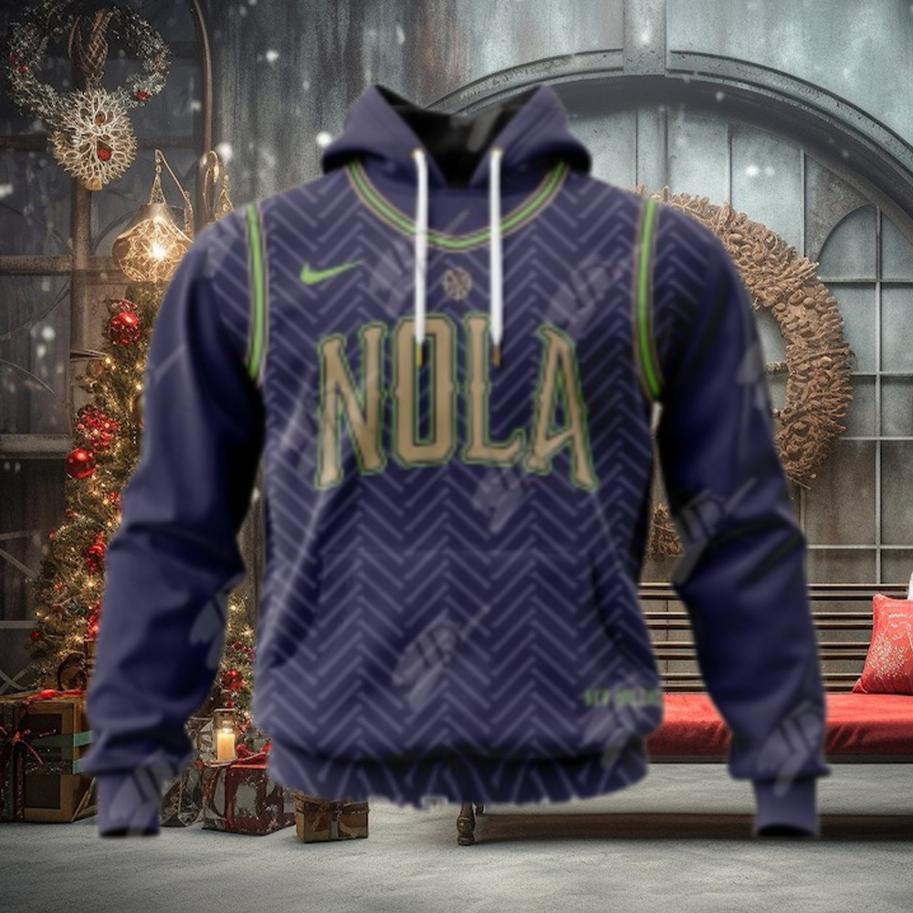 NBA New Orleans Pelicans Special 2025 City Edition Hoodie NBA New Orleans Pelicans Special 2025 City Edition Hoodie