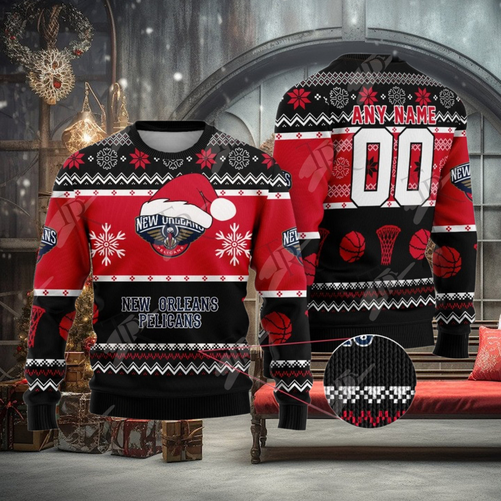 NBA New Orleans Pelicans Special Christmas Ugly Sweater Design NBA New Orleans Pelicans Special Christmas Ugly Sweater Design