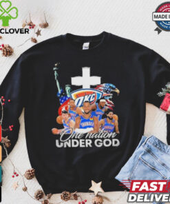 NBA Oklahoma City Thunder One Nation Under God Vintage 2024 Shirt