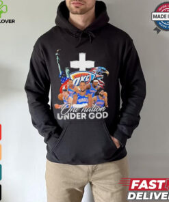 NBA Oklahoma City Thunder One Nation Under God Vintage 2024 Shirt
