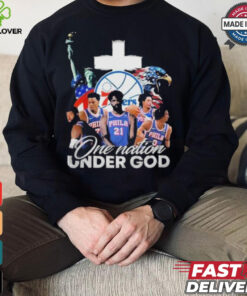 NBA Philadelphia 76ers One Nation Under God Vintage 2024 Shirt