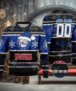 NBA Philadelphia 76ers Special Christmas Ugly Sweater Design