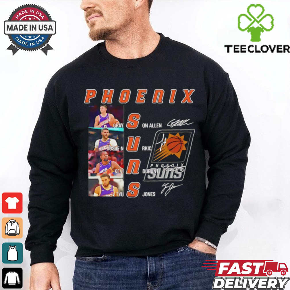 NBA Phoenix Suns players name signature shirt NBA Phoenix Suns players name signature shirt