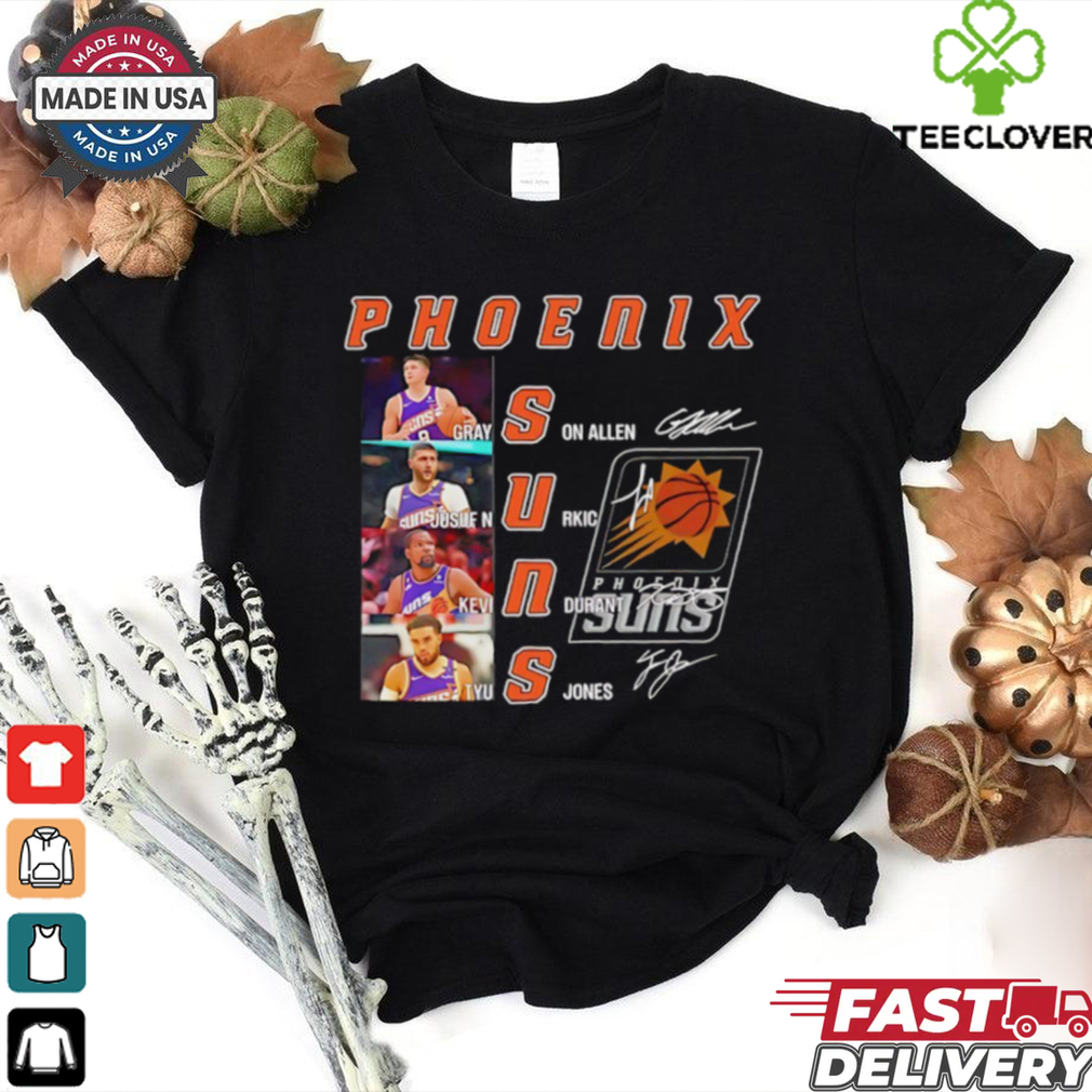 NBA Phoenix Suns players name signature shirt NBA Phoenix Suns players name signature shirt