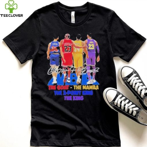 NBA Players The Goat The Mamba The 3 Point King, The King Signatures Shirt