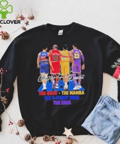 NBA Players The Goat The Mamba The 3 Point King, The King Signatures Shirt