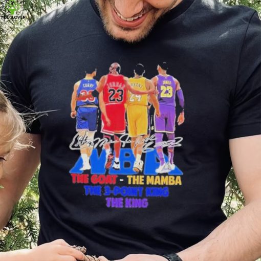 NBA Players The Goat The Mamba The 3 Point King, The King Signatures Shirt