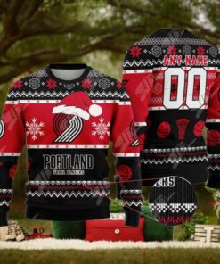 NBA Portland Trail Blazers Special Christmas Ugly Sweater Design