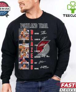 NBA Portland Trail Blazers players name signature shirt