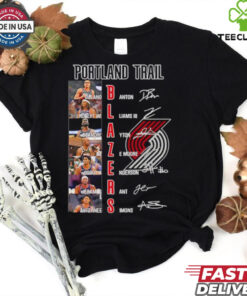 NBA Portland Trail Blazers players name signature shirt