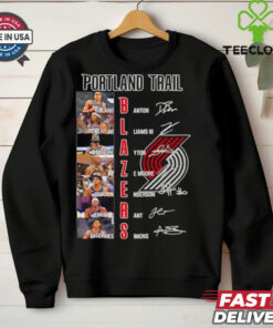 NBA Portland Trail Blazers players name signature shirt