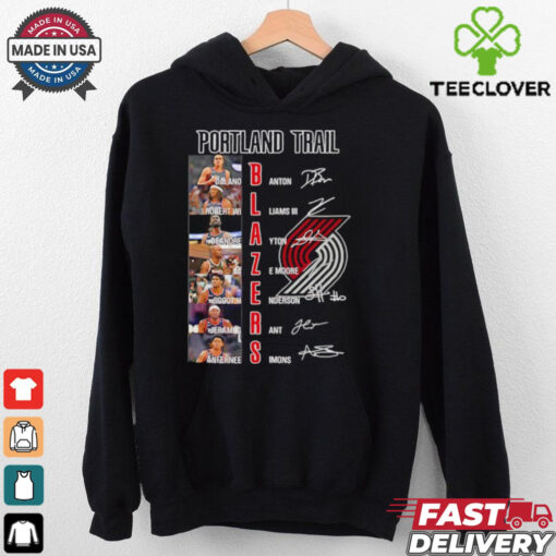 NBA Portland Trail Blazers players name signature shirt