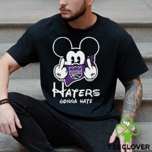 NBA Sacramento Kings Haters Gonna Hate Mickey Mouse Disney Basketball T Shirt