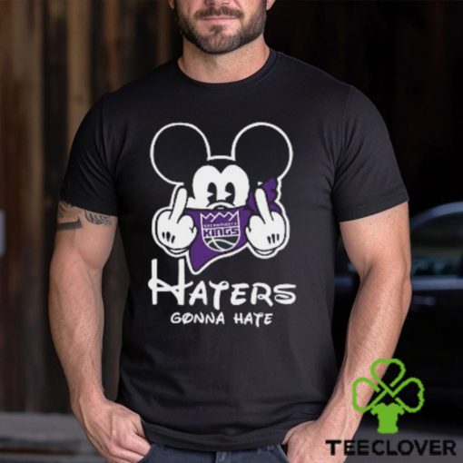 NBA Sacramento Kings Haters Gonna Hate Mickey Mouse Disney Basketball T Shirt