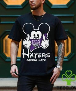 NBA Sacramento Kings Haters Gonna Hate Mickey Mouse Disney Basketball T Shirt