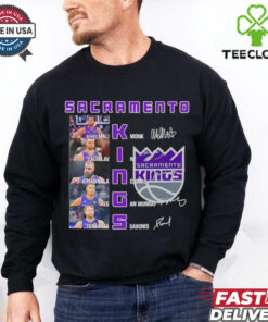 NBA Sacramento Kings players name signature shirt