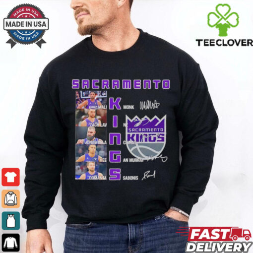 NBA Sacramento Kings players name signature shirt