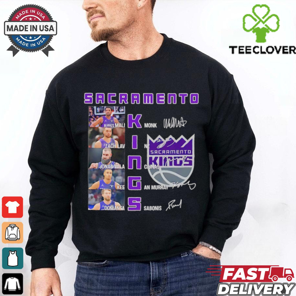 NBA Sacramento Kings players name signature shirt NBA Sacramento Kings players name signature shirt