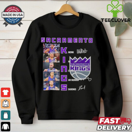 NBA Sacramento Kings players name signature shirt