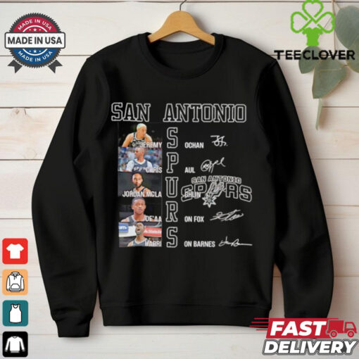 NBA San Antonio Spurs players name signature shirt