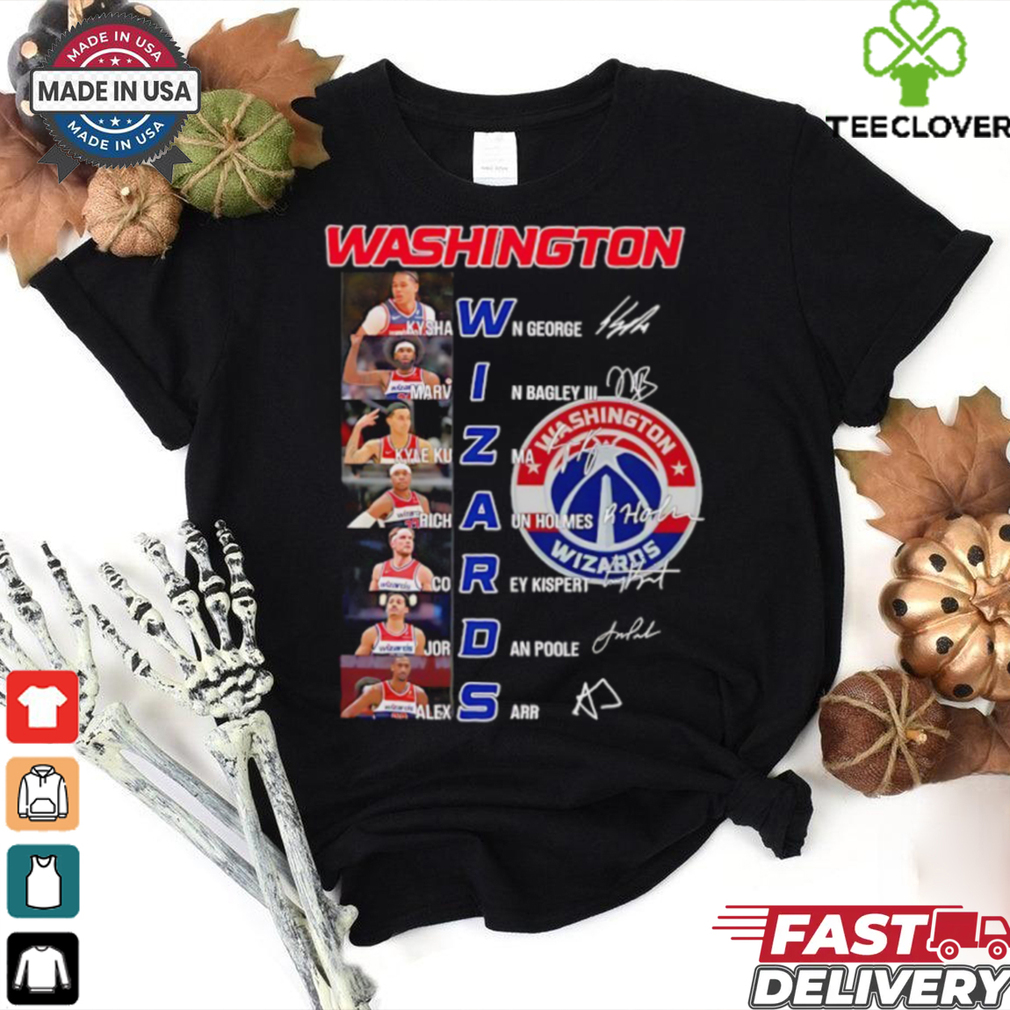 NBA Washington Wizards players name signature shirt NBA Washington Wizards players name signature shirt