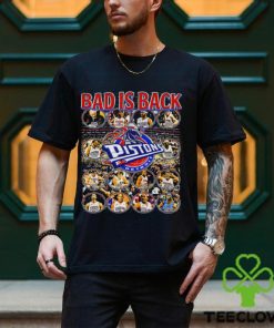 NBA World Champions Detroit Pistons Bad is back list players retro shirt