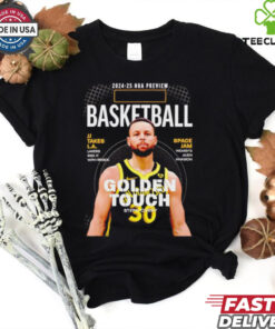 NBA preview Stephen Curry Golden State Warriors basketball Golden touch graphic shirt 2 NBA preview Stephen Curry Golden State Warriors basketball Golden touch graphic shirt