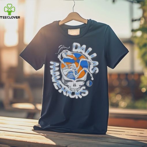 NBA x Grateful Dead x Mavs Skull Shirt