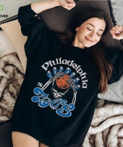 NBA x Grateful Dead x Philadelphia 76ers Skull 2024 T Shirt