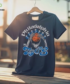 NBA x Grateful Dead x Philadelphia 76ers Skull 2024 T Shirt