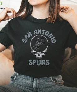 NBA x Grateful Dead x San Antonio Spurs Skull 2024 T Shirt