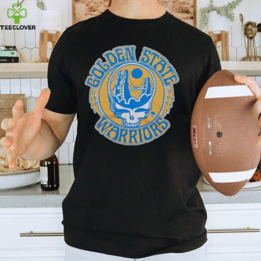 NBA x Grateful Dead x Warriors Skull Shirt