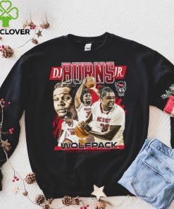 NC State NCAA Men's Basketball DJ Burns Jr. Official 2023 2024 Post Season Shirt