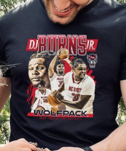 NC State NCAA Men's Basketball DJ Burns Jr. Official 2023 2024 Post Season Shirt