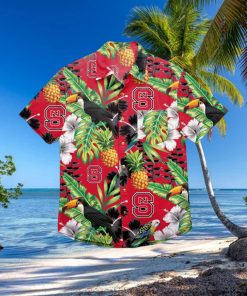 NC State Wolfpack Floral Hawaiian Shirt