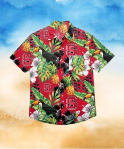 NC State Wolfpack Floral Hawaiian Shirt