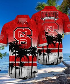 NC State Wolfpack Logo Coconut Tropical Hawaiian Shirt Beach Gift For Fans