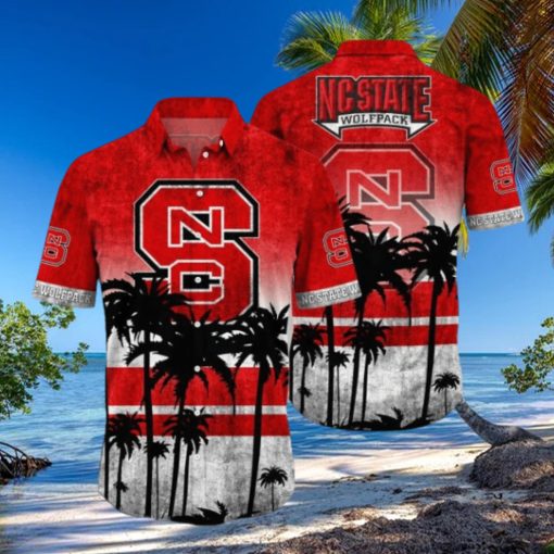 NC State Wolfpack Logo Coconut Tropical Hawaiian Shirt Beach Gift For Fans