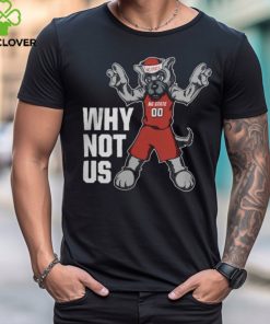 NC State Wolfpack Mbb Acc Why Not Us Mascot Tee Red shirt