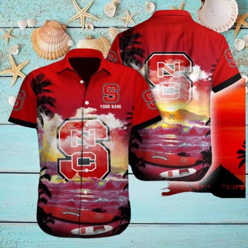 NC State Wolfpack NCAA Collection Custom Name Men And Women Sports Teams Hawaiian Shirt Gift