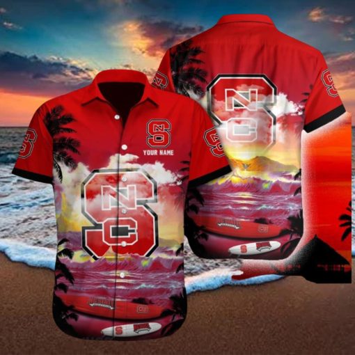 NC State Wolfpack NCAA Collection Custom Name Men And Women Sports Teams Hawaiian Shirt Gift