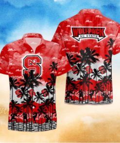 NC State Wolfpack Palms Tree Hawaiian Shirt