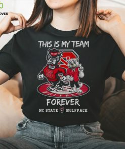 NC State Wolfpack This Is My Team Forever Mascot 2024 Shirt