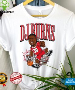 NC State Wolfpack basketball DJ Burns player caricature spin move shirt