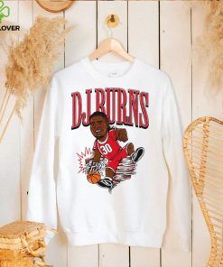 NC State Wolfpack basketball DJ Burns player caricature spin move hoodie, sweater, longsleeve, shirt v-neck, t-shirt