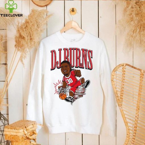 NC State Wolfpack basketball DJ Burns player caricature spin move hoodie, sweater, longsleeve, shirt v-neck, t-shirt