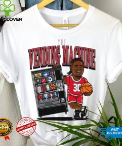 NC State Wolfpack basketball DJ Burns player caricature the vending machine shirt